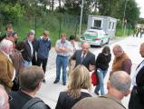 Besichtigung der Mess-Station im automatisierten Verfahren auf der Teststrecke der A8 bei Rosenheim